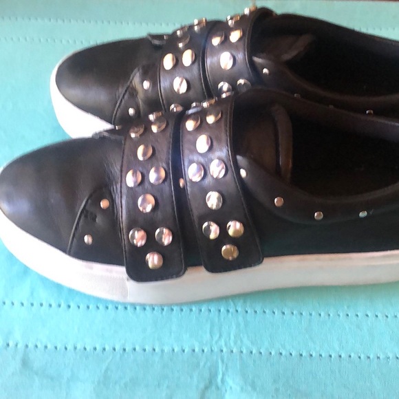 REBECCA MINKOFF BLACK NAPA LEATHER SHOES SIZE 8 - Picture 3 of 10